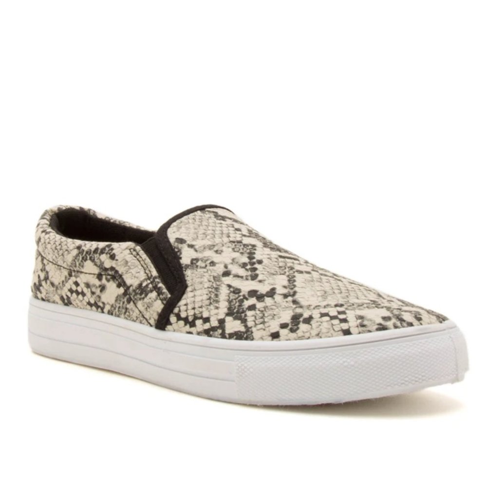 🔥HP🔥 Qupid Snakeskin Print Vegan Slip On Sneaker